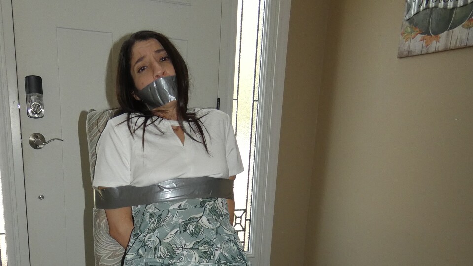 Arielle Lane taped up housewife