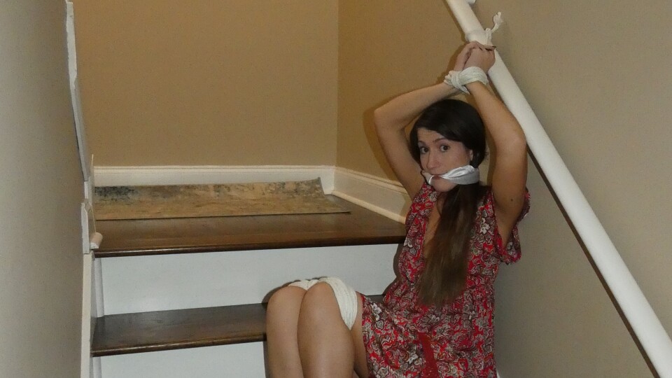 Constance tied on the Stairs