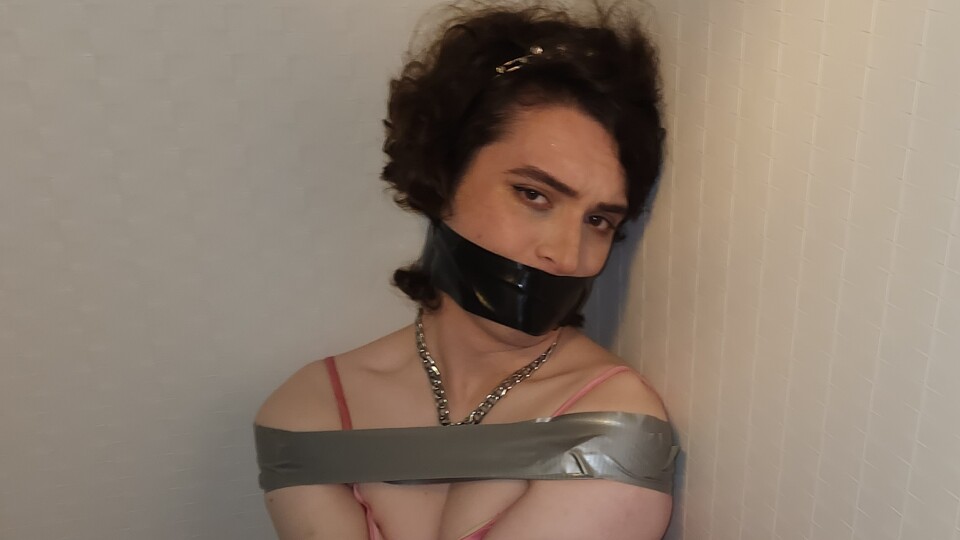 Valkyrie taped in the closet