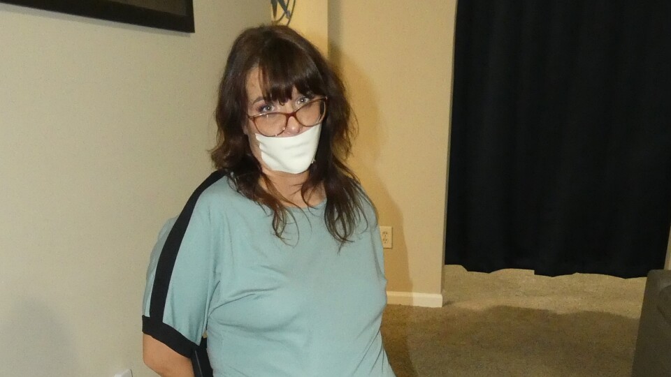 Muffy Swiftpath Chair Tied and Tape Gagged