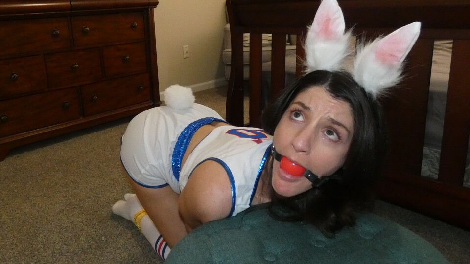 Arielle Lane Bound and Gagged Bunny